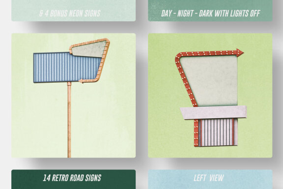 Retro Sign Creator - Left View