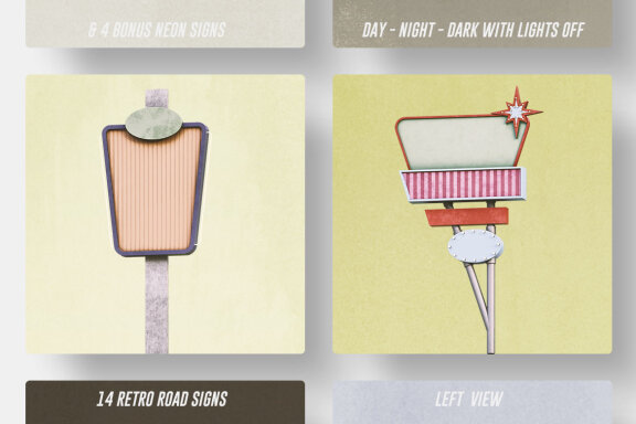 Retro Sign Creator - Left View