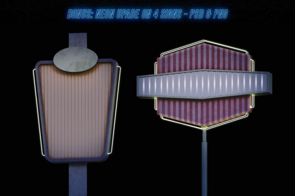 Retro Sign Creator - Left View
