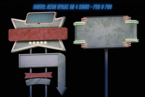 Retro Sign Creator - Left View