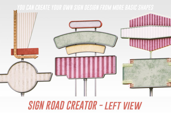 Retro Sign Creator - Left View