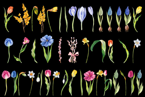 Spring flowers, Bouquet flowers.