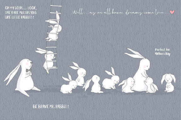 Mr. Rabbit - Cute Holiday Collection