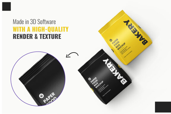 Matte Food Bag Mockups