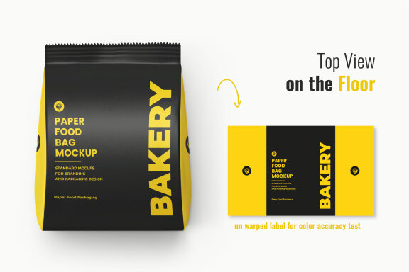 Matte Food Bag Mockups