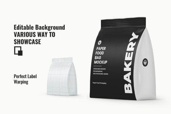 Matte Food Bag Mockups