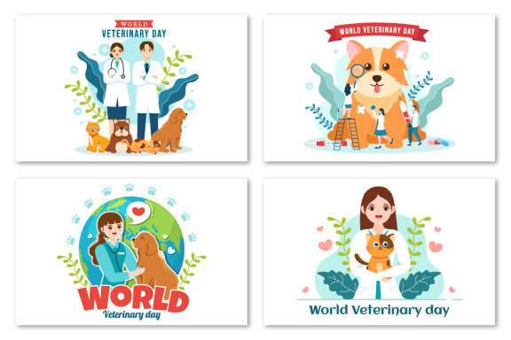 16 World Veterinary Day Illustration