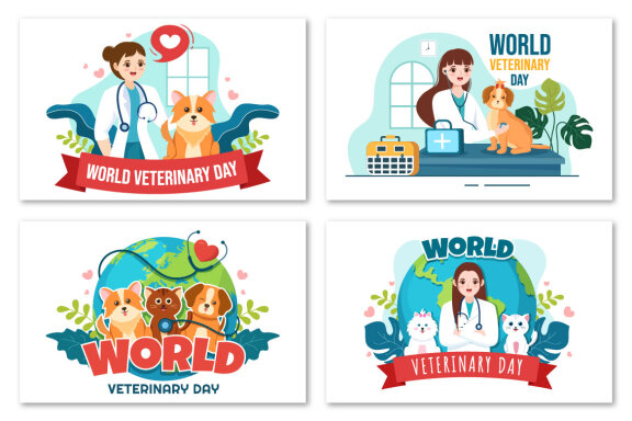 16 World Veterinary Day Illustration