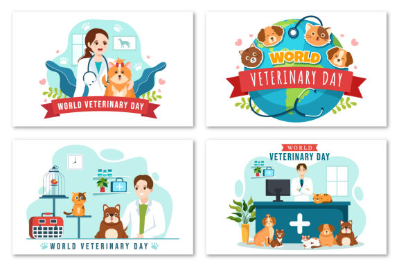 16 World Veterinary Day Illustration