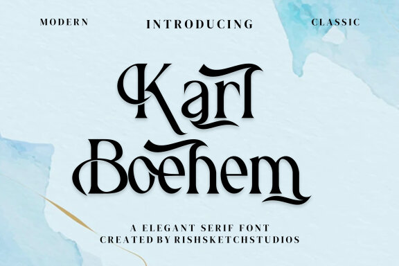Carl Boehem Serif Fonts