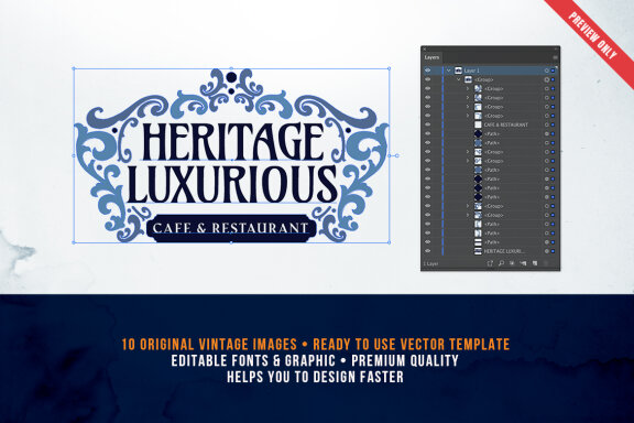 Flourish Vintage Logo Collection
