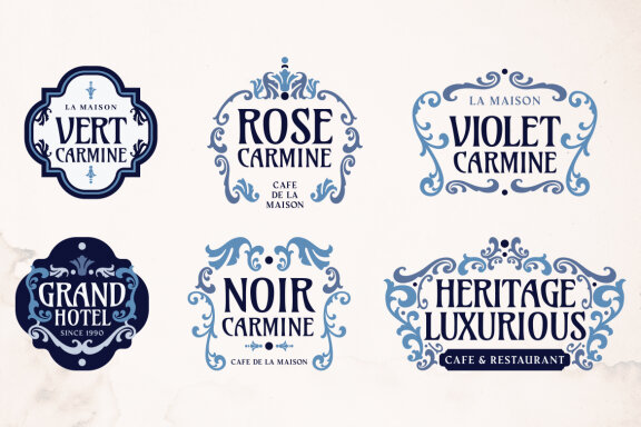 Flourish Vintage Logo Collection