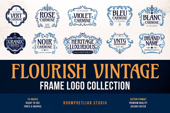 Flourish Vintage Logo Collection