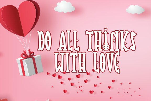 Thiny Cupid - Valentine font