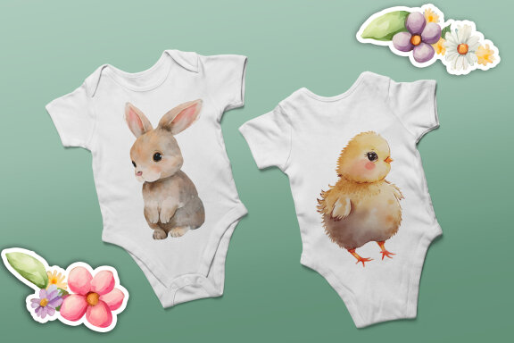Watercolor Easter Cliparts