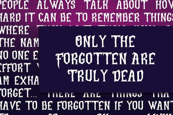 Unforgomen Blackletter Display Font