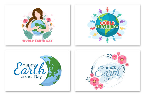 14 Happy Earth Day FREE Illustration