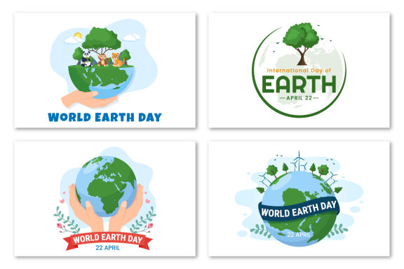 14 Happy Earth Day FREE Illustration
