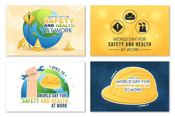 16 World Day of Safety and Health at Work Illustration