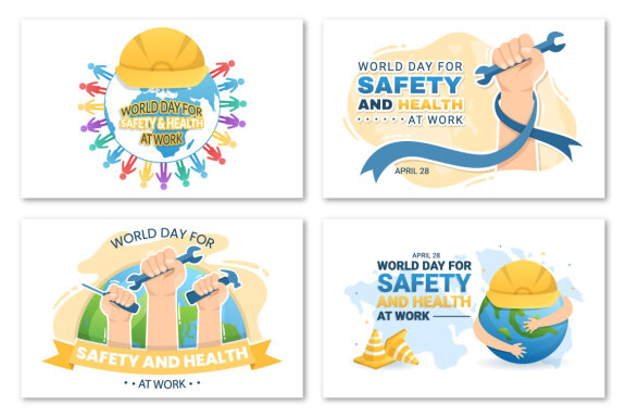 16 World Day of Safety and Health at Work Illustration
