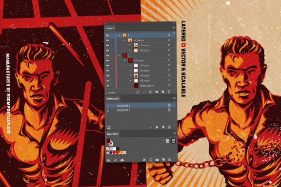 Propaganda Freedom Illustration