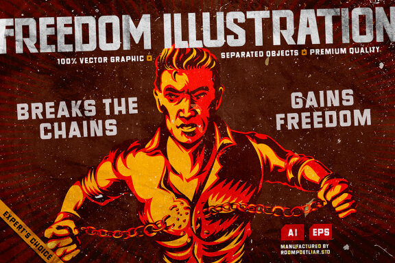 Propaganda Freedom Illustration