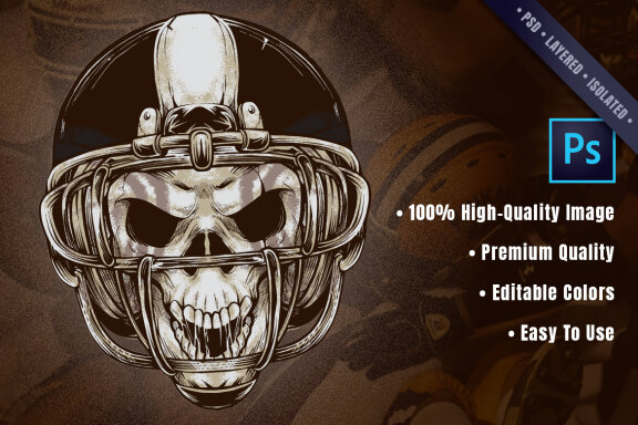 American Football Skull