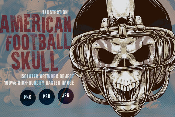 American Football Skull