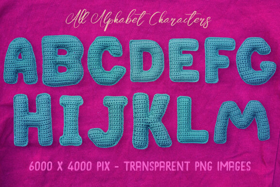 Knitted Handmade Alphabet