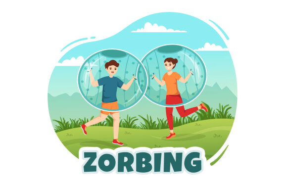 10 Zorbing Sport Illustration