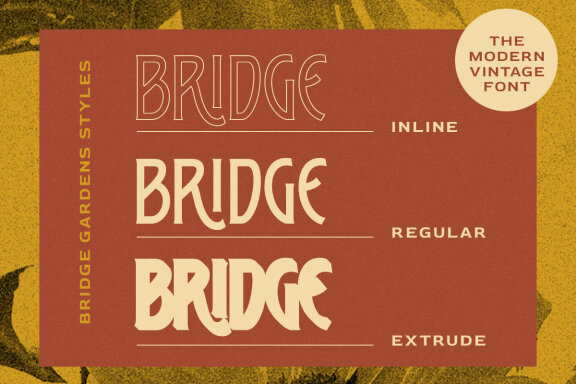 Bridge Garden - Modern Vintage Display