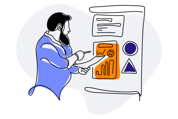 Financial Business Flat Illustration
