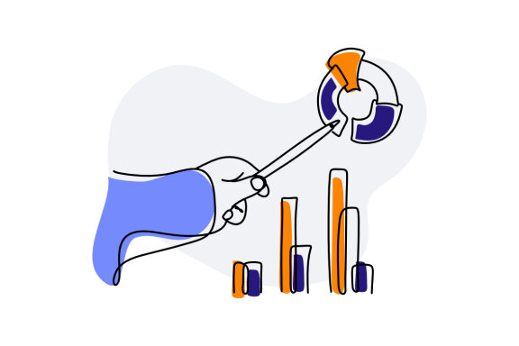 Financial Business Flat Illustration