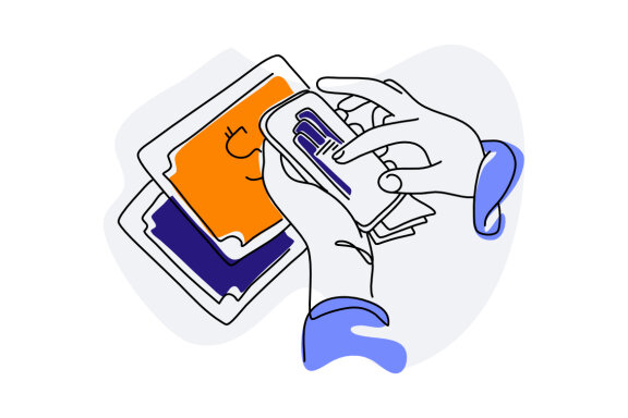 Financial Business Flat Illustration