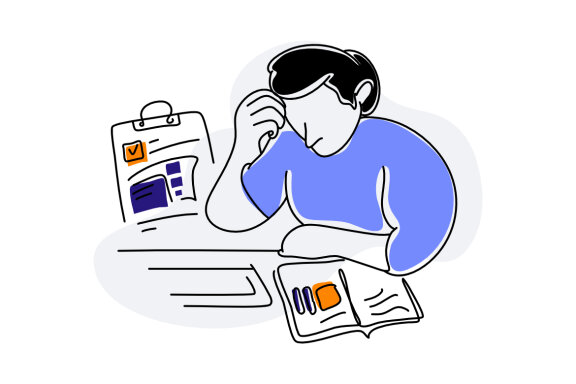Financial Business Flat Illustration