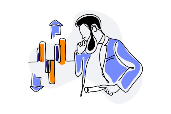 Financial Business Flat Illustration
