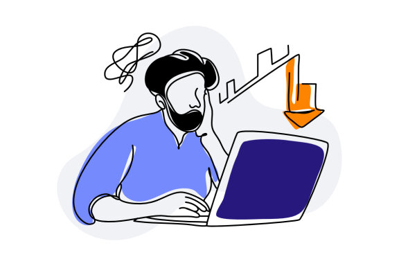 Financial Business Flat Illustration
