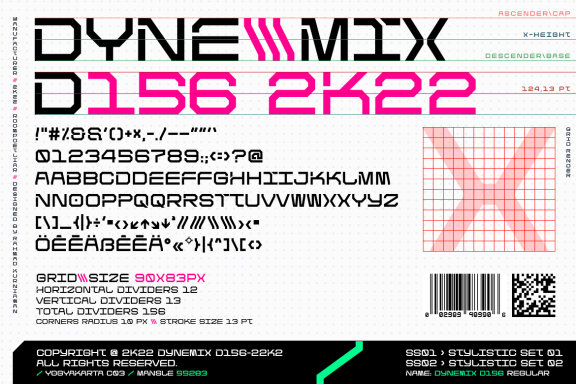 Dynemix Display Font