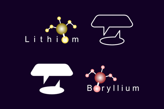 Lithium Beryllium Table chat - Free Logo Shapes