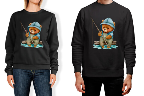 Bears on a fishing trip - Marine clipart