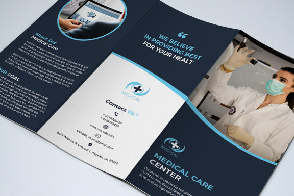 TriFold Medical Brochure Template