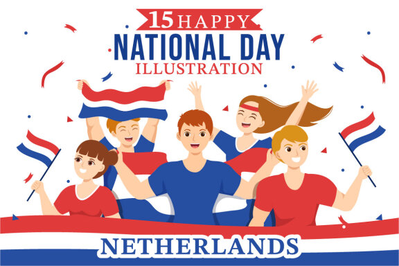 15 Netherlands National Day Illustration
