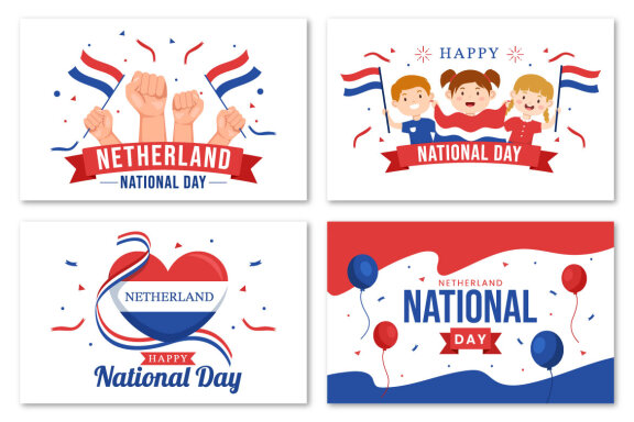 15 Netherlands National Day Illustration