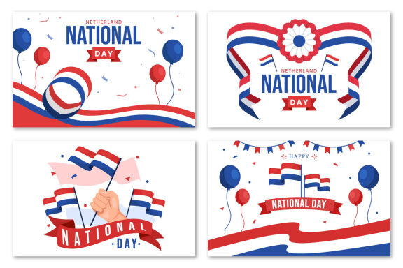 15 Netherlands National Day Illustration