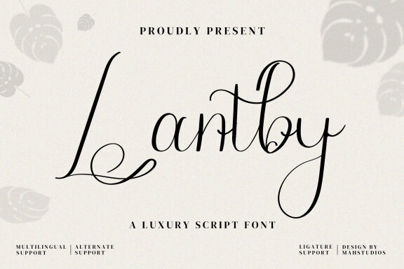 Lantby Script Fonts