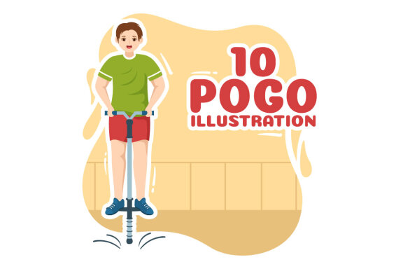 10 Sport Jump Pogo Illustration