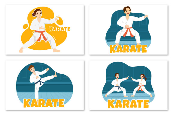 11 Karate Martial Arts Illustration