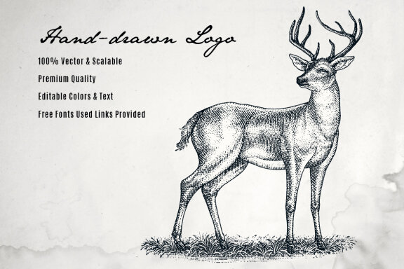 Wild Deer Illustration
