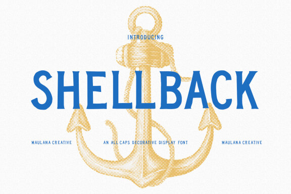 Shellback Decorative Vintage Display Font