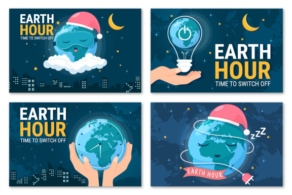 14 Happy Earth Hour Day Illustration
